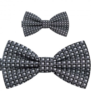Papioane tată fiu, gri plumb, print forme geometrice